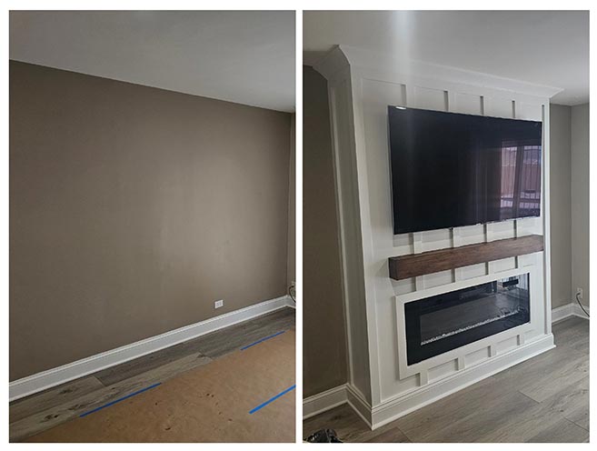 Wall Unit Building And Painting